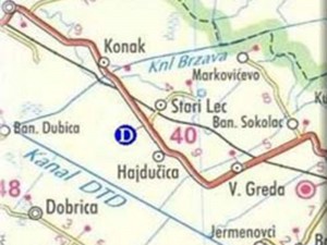 dvorac kapetanovo, mapa